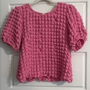 Pink Textured Top